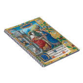 Die Besichtigung des mittelalterlichen Manuskripts Notizblock (Rechte Seite)