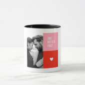 Die bessere Hälfte Romantischer Becher | Minimal L Tasse (Zentrum)