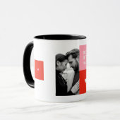 Die bessere Hälfte Romantischer Becher | Minimal L Tasse (Vorderseite Links)