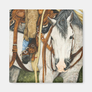 Die bessere Hälfte - Western-Pferd u. Reiter Magnet