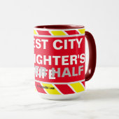 DIE BESSERE TASSE DER WALDSTADT FIREFIGHTER IN DER (VorderseiteRechts)