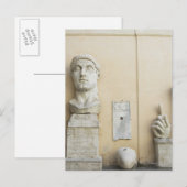 Die Bestandteile einer riesigen Kaiserstatue 2 Postkarte (Vorne/Hinten)