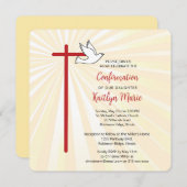 Die Bestätigung der Cross-Dove-Gold-Rays der Tocht Einladung (Vorne/Hinten)