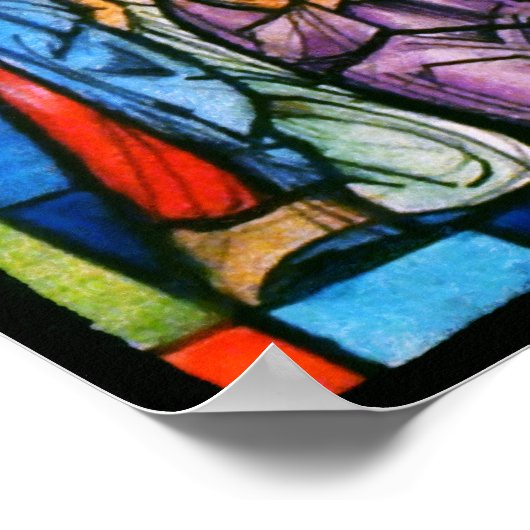 Die Bestätigung: Jesus/Religion Art Poster (Ecke)