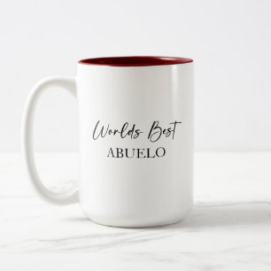 Die beste Abuelo- und Lieblingsarmut der Welt Zweifarbige Tasse