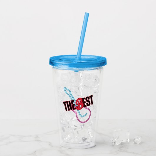 Die beste. acryltrinkbecher (Rückseite Ice)