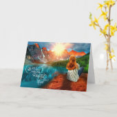 Die beste Ansicht für den Abschluss kommt nach der Karte (Gelbe Blume)