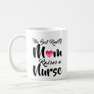 Die beste Art der Mama hebt eine Kaffeetasse