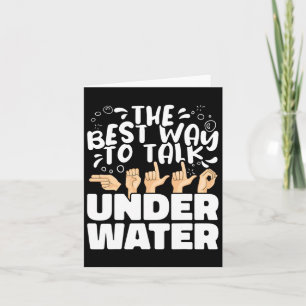 Die beste Art, unter Wasser zu reden, als amerikan Karte