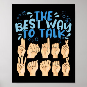 Die beste Art, unter Wasser zu reden ASL American Poster