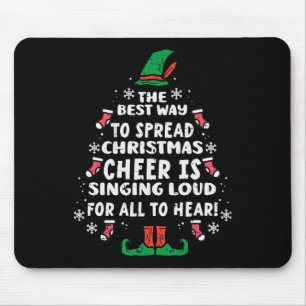 Die beste Art, Weihnachts-Freude-Weihnachtsfrauen Mousepad