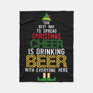 Die beste Art, Weihnachtsgeschenk zu verbreiten, i Fleecedecke