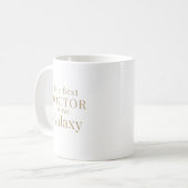 Die beste Arzt-Typografie im Universum Design Kaffeetasse (Vorderseite Links)