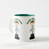 Die beste Ärztin der Welt Zweifarbige Tasse (Vorderseite Links)