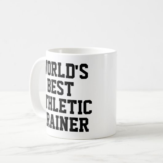 Die beste Athletiktrainer-Tasse der Welt Kaffeetasse (Vorderseite Links)