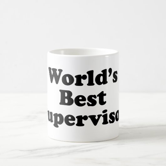 Die beste Aufsichtskraft der Welt Kaffeetasse (Mittel)