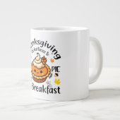 Die beste Ausrede für das Frühstück Jumbo-Tasse (Vorderseite Rechts)