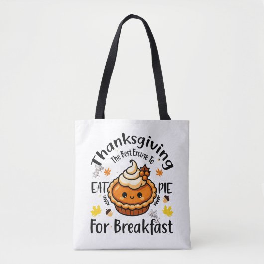 Die beste Ausrede für das Frühstück Tasche (Vorderseite)