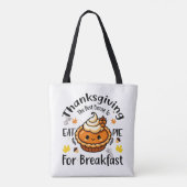 Die beste Ausrede für das Frühstück Tasche (Rückseite)