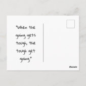 Die beste Aussicht kommt nach dem härtesten Aufsti Postkarte (Rückseite)