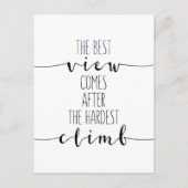 Die beste Aussicht kommt nach dem härtesten Aufsti Postkarte (Vorderseite)