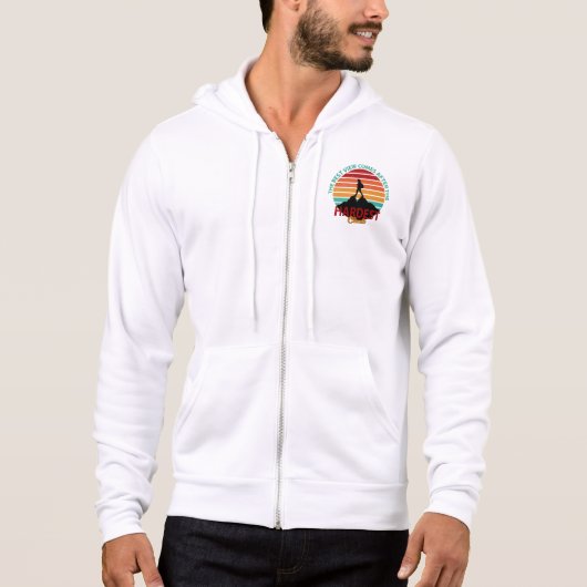 DIE BESTE AUSSICHT KOMMT NACH DEM SCHÖNSTEN CLIMB HOODIE (Vorderseite)