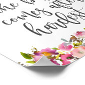 Die beste Aussicht nach dem härtesten Aufstieg Poster (Ecke)