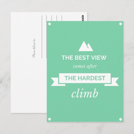 Die beste Aussicht Postkarte (Vorne/Hinten)