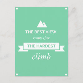 Die beste Aussicht Postkarte