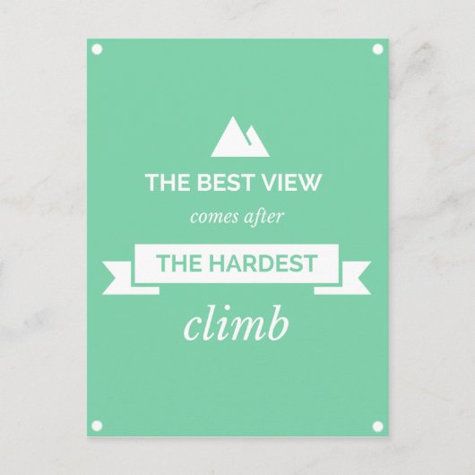 Die beste Aussicht Postkarte (Vorderseite)