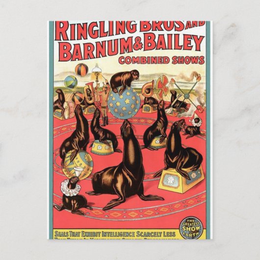 Die Beste Ausstellung auf der Erde Retro-Theater Postkarte (Vorderseite)