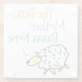 Die beste Babysäulenkugel der Mutter Glasuntersetzer (Rückseite)