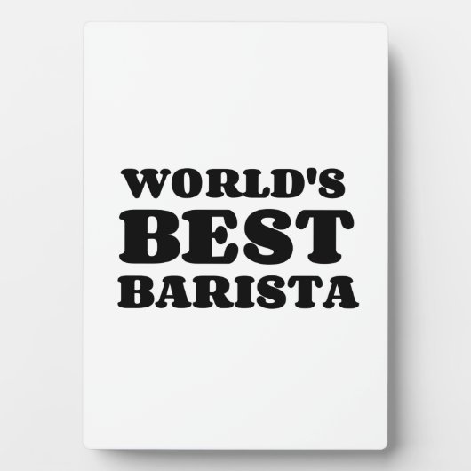 DIE BESTE BARISTA DER WELT FOTOPLATTE (Vorderseite)
