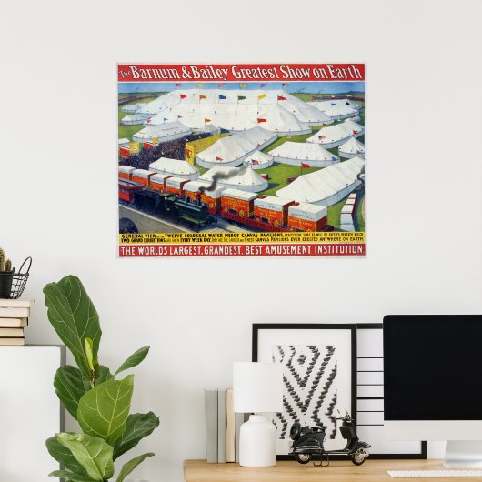Die beste Barnum & Bailey-Show der Welt Poster (Heimbüro)