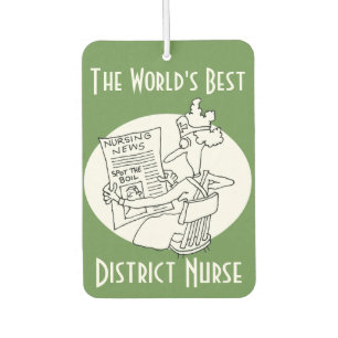 Die beste Bezirks Krankenschwester der Welt Autolufterfrischer