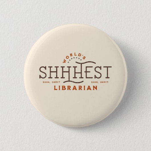 Die beste Bibliothekarin der Welt Button (Vorderseite)