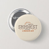 Die beste Bibliothekarin der Welt Button (Vorne & Hinten)