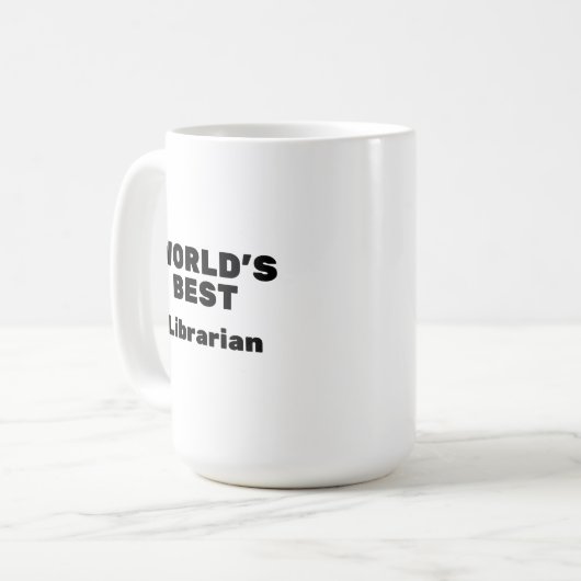 Die beste Bibliothekarin der Welt Kaffeetasse (Vorderseite Links)