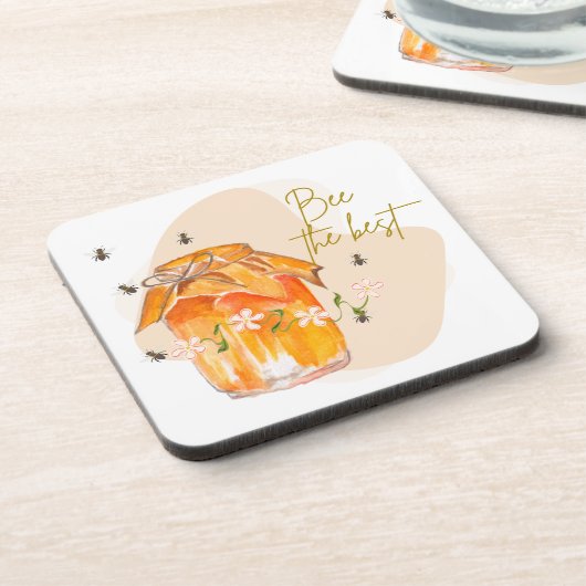 die beste Biene Getränkeuntersetzer (Linke Seite)