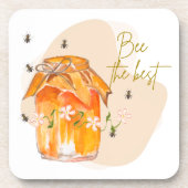 die beste Biene Getränkeuntersetzer (Vorderseite)