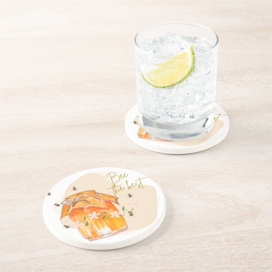 die beste Biene Getränkeuntersetzer (Seite)