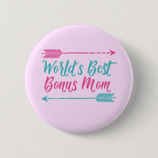 Die beste Bonus-Mama der Welt Button (Vorderseite)