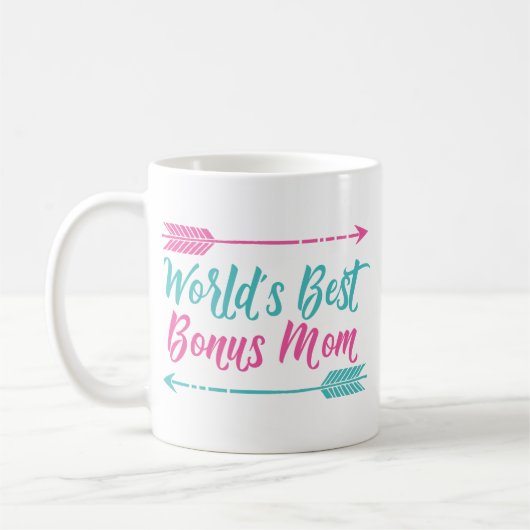 Die beste Bonus-Mama der Welt Kaffeetasse (Links)