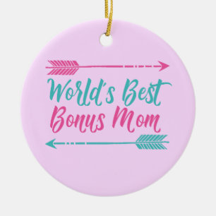 Die beste Bonus-Mama der Welt Keramikornament