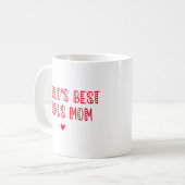 Die beste Bonus-Mama der Welt! Niedlicher Mutterta Kaffeetasse (Vorderseite Links)