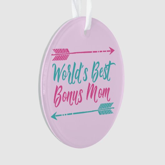 Die beste Bonus-Mama der Welt Ornament (Vorderseite)