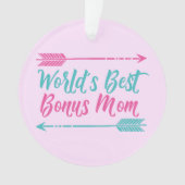 Die beste Bonus-Mama der Welt Ornament (Vorderseite)