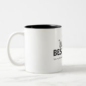 Die beste Boss-Funny-Boss-Tasse der Welt Zweifarbige Tasse (Links)