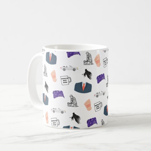 Die beste Boss Michael Scott-Tasse der Welt Kaffeetasse (Vorderseite Links)