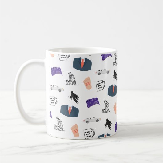 Die beste Boss Michael Scott-Tasse der Welt Kaffeetasse (Links)